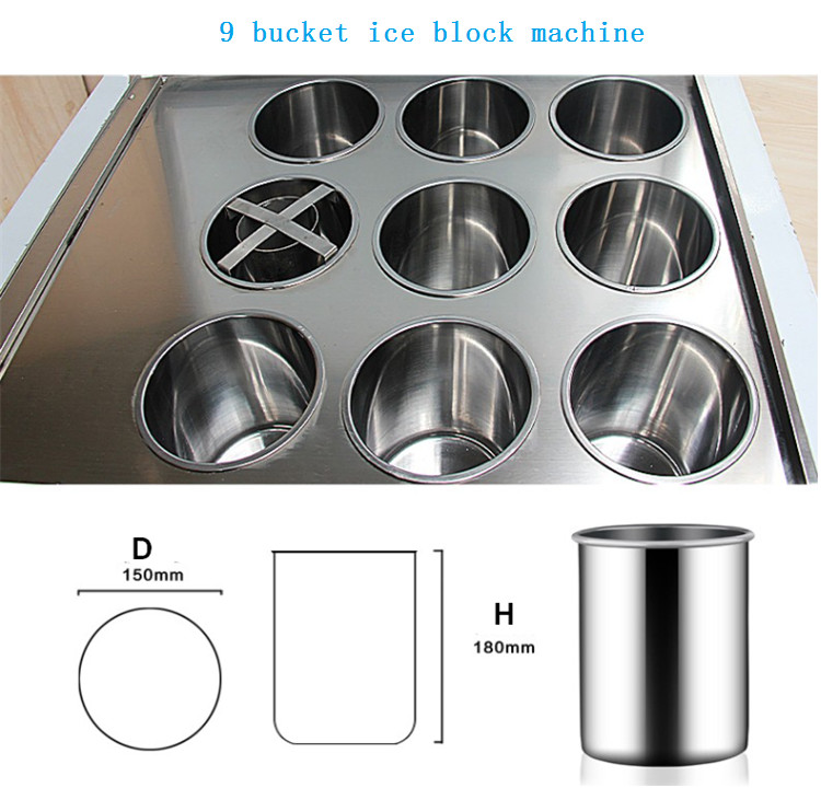 Commercial Cylindrical Ice Making Machine large Ice Block Freezing Machine ice block making machine on sale
