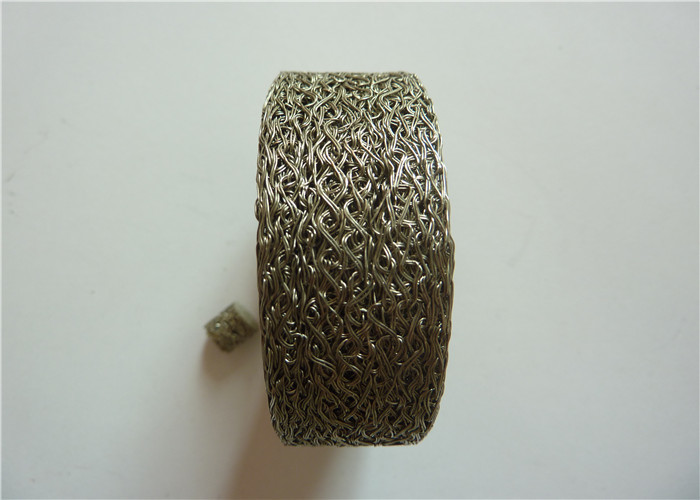 Dia 40*20mm Cylinder Knitted Wire Exhaust Mesh Gasket Support Rings Alkali Resistant