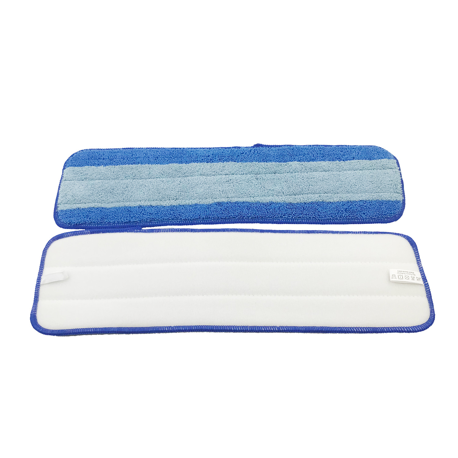 18" Blue Microfiber Sponge Inner Household Wet Mop Pad