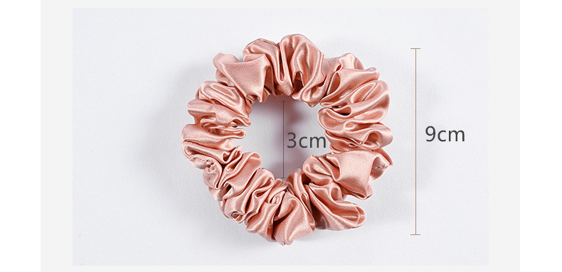 100% Pure Mulberry Silk Pink Oversized Scrunchies Silk Hair Ties Elastics Ponytail Holder