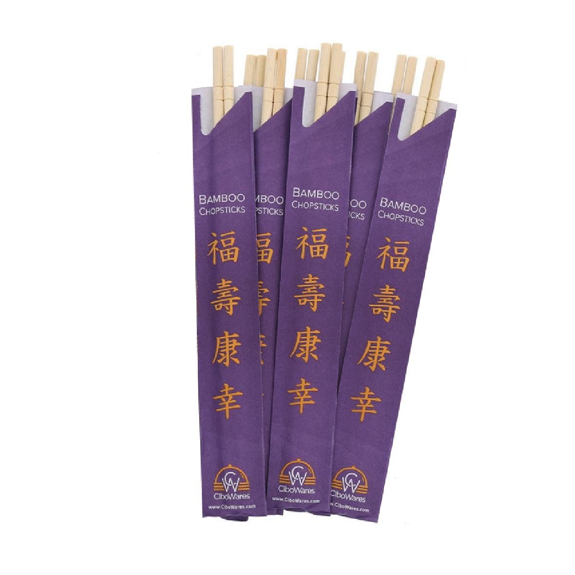 Natural Accept Round Disposable Bamboo Chopstick Customized Logo