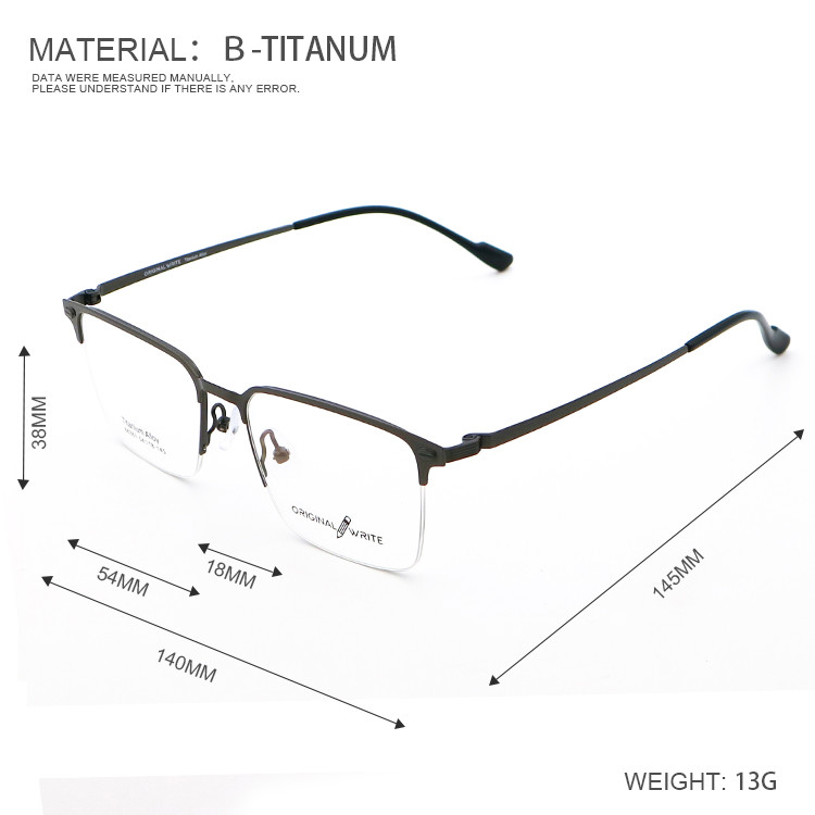 IP Plating Fashionable Full-rim Β Titanium Glasses Frame 66361