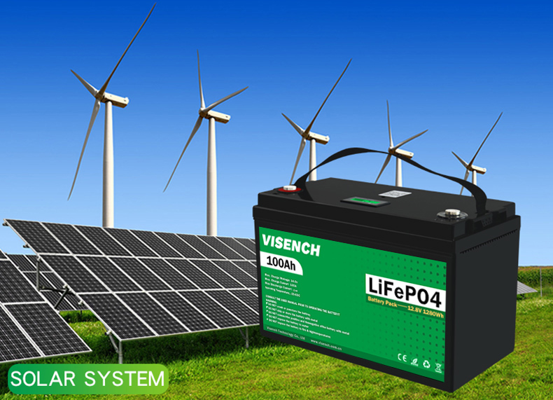 Visench Direct factory high quality 12v 100ah 5KWH 10KWH 48v 100AH lithium batteries
