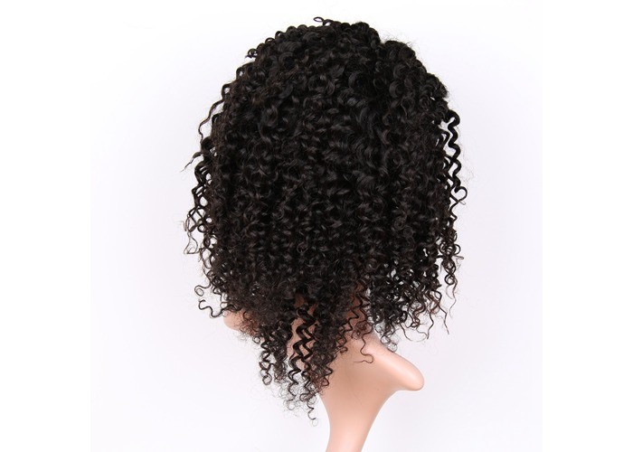 Ture To Length Hair Full Lace Wig Kinky Curl Middle & Free Part Customize