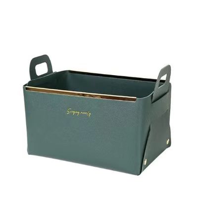 Eco-Friendly Foldable Logo Customized Travel Jewelry Makeup PU Leather Storage Box