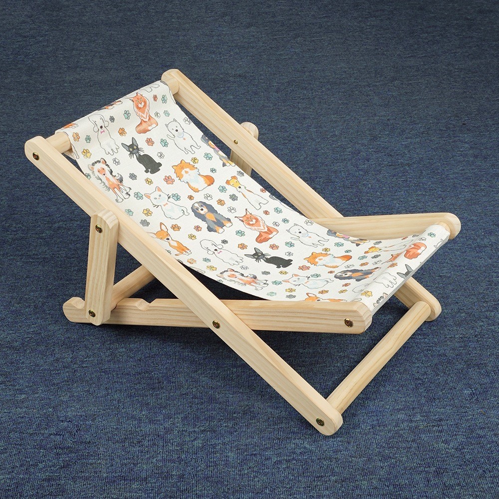 Custom Linen Sublimation Pet Blanks Cat Hammock Bed Beach Chair Foldable