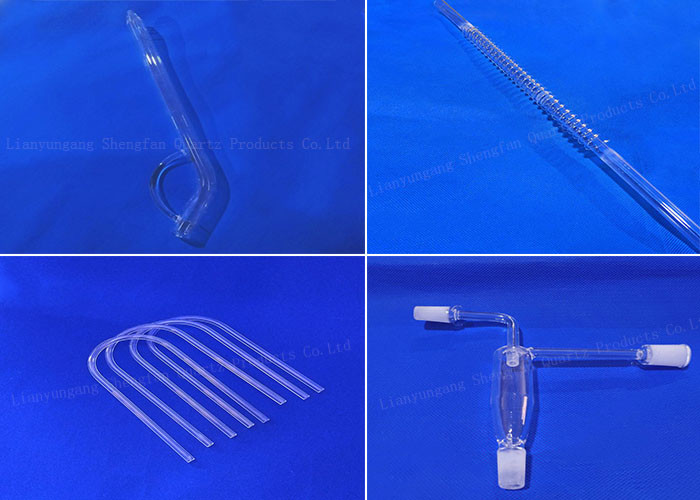 Customized Shape Quartz Glass Tube Non Toxic Graduated Test Tube Non Deform Crystallization Harmless Eco Friendly