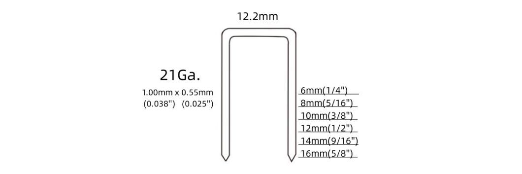 21 Gauge 8406 Staples for Upholstery with High Quality 84 Series