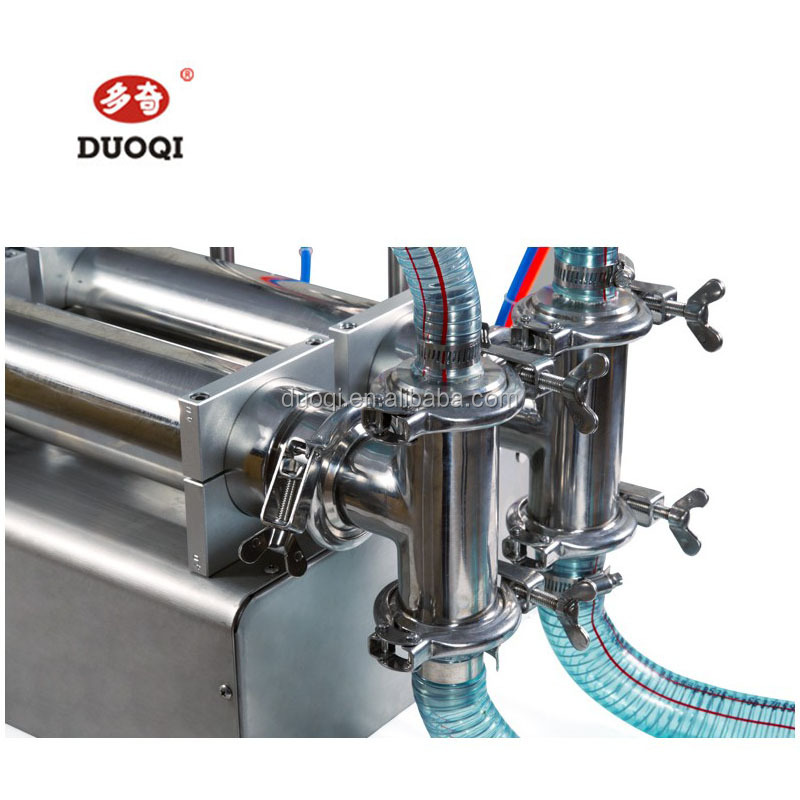 DUOQI Y2WTD Double Nozzle Liquid Filling Machine for Shampoo and Juice at 0.4 Mpa Pressure