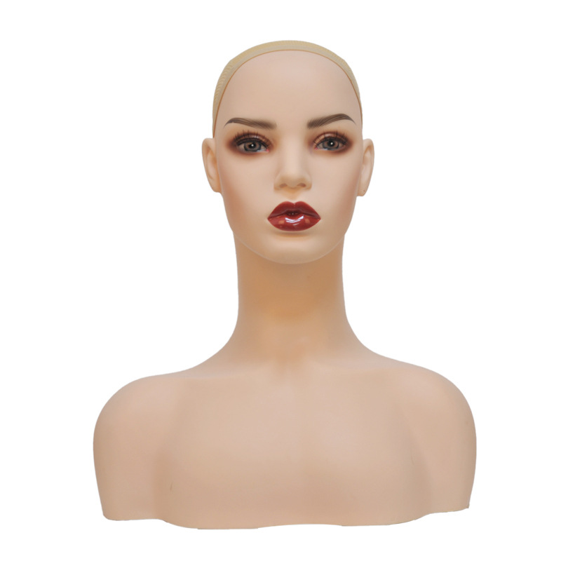 High quality mannequins with mannequin head pvc display mannequin for wig ddisplay