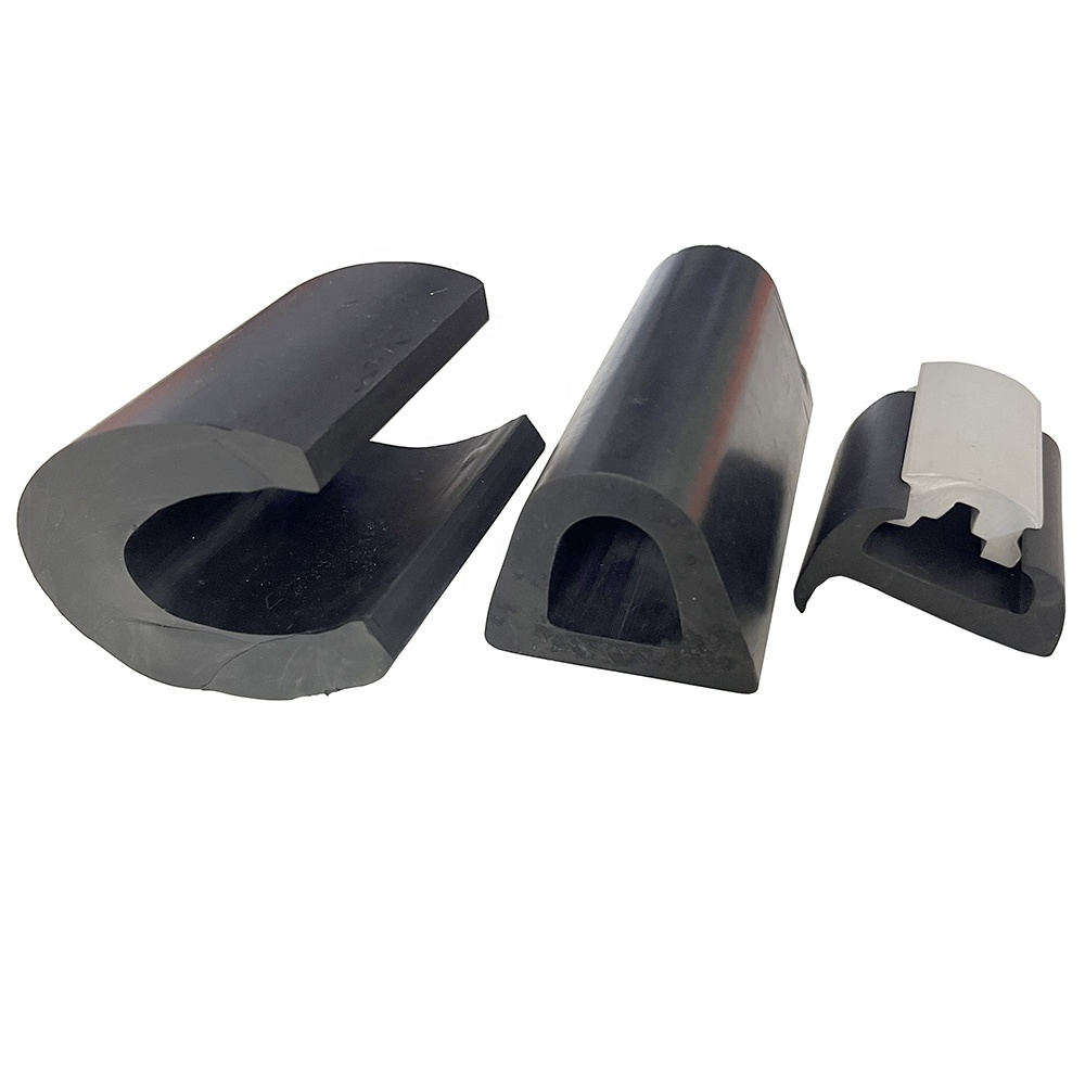 Customized D Type Rubber Fender Marine PVC Piling Bumper for Breakwater Construction