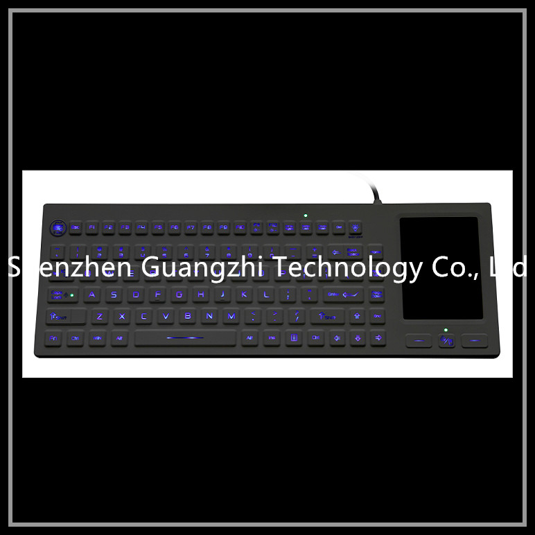 Ip68 Protection Silicone Rubber Keypad With Led Backlit Touchpad Wear Resistant
