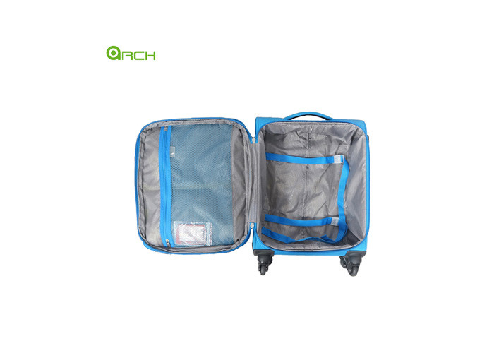 Manufacturer 3PCS Set Travel Trolley Lightweight Luggage Bag with Two Front Pockets