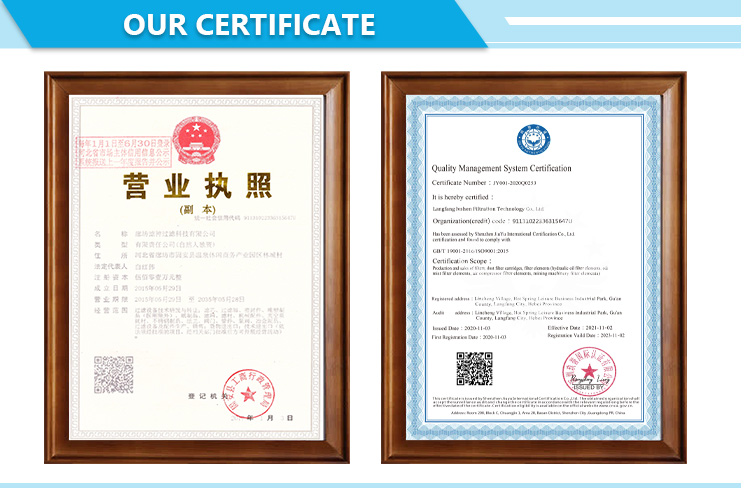Vacuum Pump Hydraulic Oil Filter Element Cartridge 0531000002