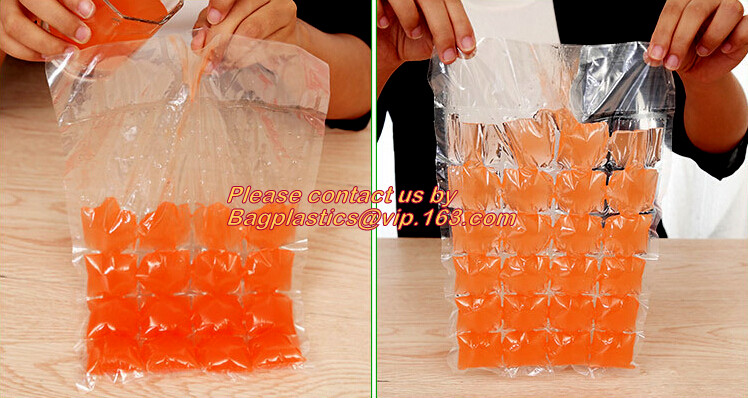 Food Grade Safety Disposable Plastic Ice Cube Bag for Making Ice Packs, Self-Seal Disposable plastic LDPE Ice Cube Bags