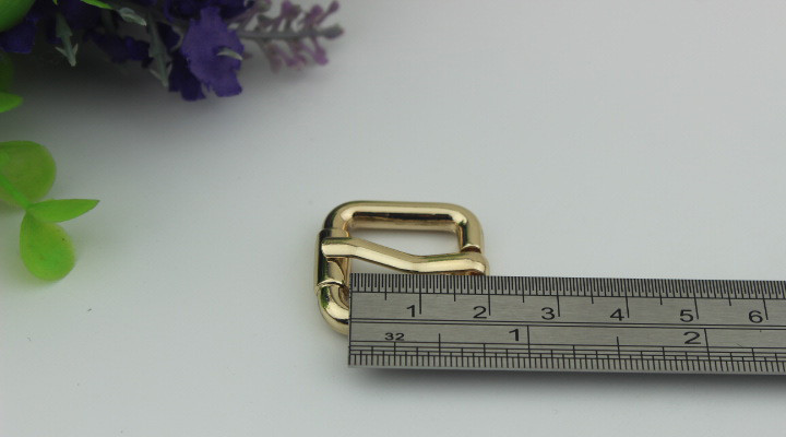 Reversible Belt Nickel Color Metal Pin Buckle Zinc Alloy 16 MM Roller Buckle For Handbag