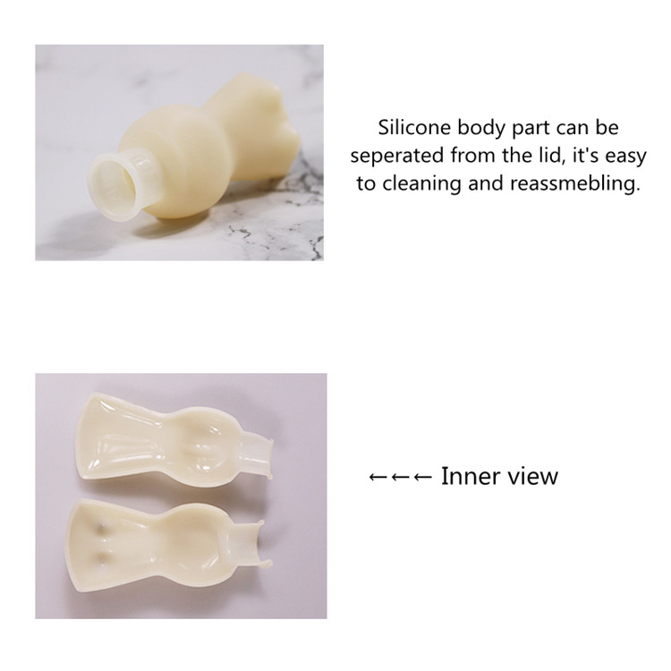 Unique Human Body Shape Travel Size Bottles , Business Trip Travel Shampoo Bottles