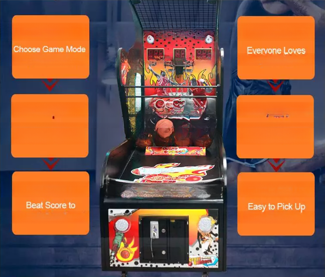 Dreamland Coin Operated Electronic Basketball Game Machine Street Basketball Machine