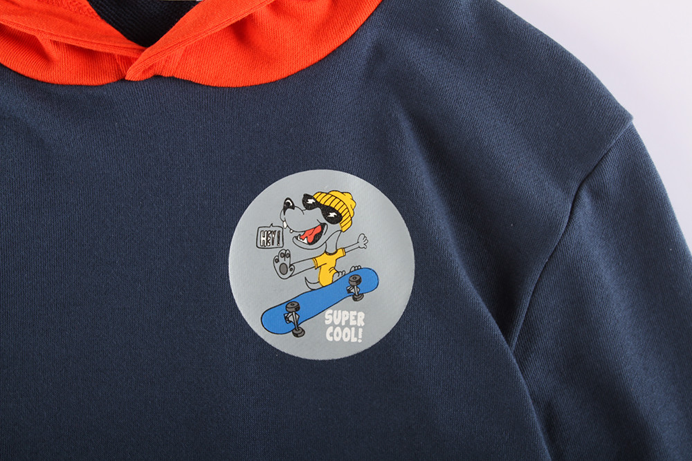 Kids Casual Pure Cotton Terry Cloth Hoodie For Autumn