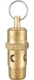 Spring Open Type 1.35Mpa RSV Brass Safety Valve 1/8" - 2" PT For Air Compressor