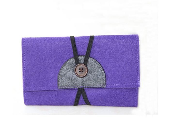 high quality reasonable price promotional felt purse factory with various color