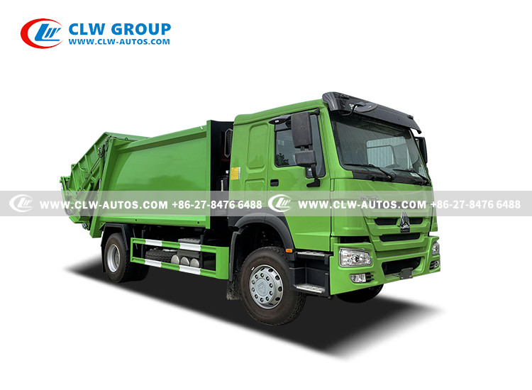 Sinotruk Howo Municipal Waste Collection Garbage Compactor Truck 14 CBM 10 Tons