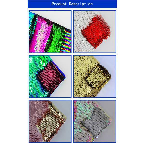 China textile fabric importers double sided sequin fabric for making clothes
