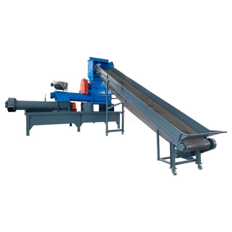 Screw Material 40Cr Double Stage Plastic Pelletizer Machine for Recycling Waste PP PE