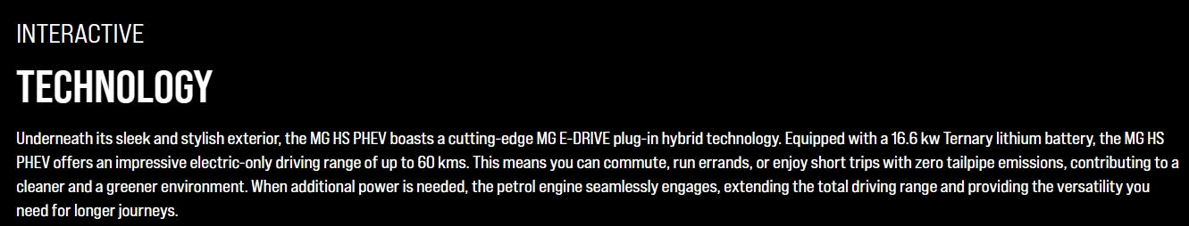 Left Steering Hybrid MG HS PHEV Electric Car The Ultimate Choice for High Speed and Efficiency