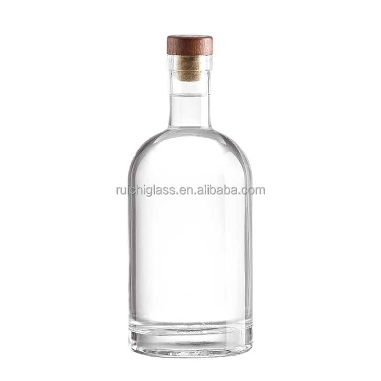 Customized 500ml Cylinder Shape Tequila Wine Bottle For Home Bar Upgrades