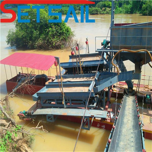 US Currency 4kw X 3-10kw X3 Electric Sets Power Chain Bucket Gold Dredger Mining Equipment