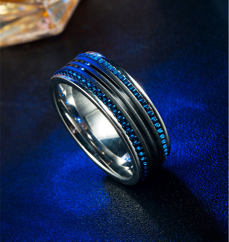Men's Stainless Steel Rings Wedding Engagement Party Anniversary Rings