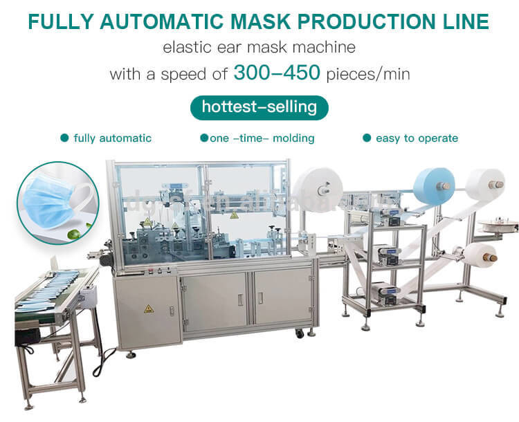 User Friendly Face Mask Production Equipment 220V 450pcs / Min