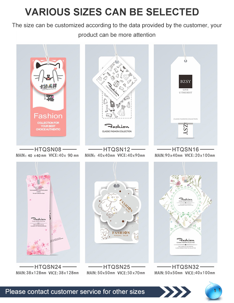 Eco Friendly Gift Kraft Paperboard Personalized Hang Tag CMYK 4C