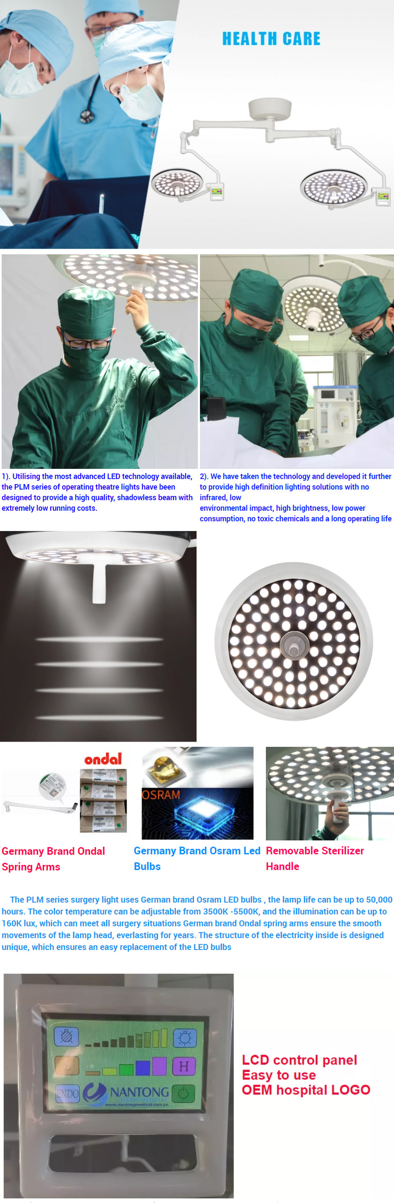 Veterinary Shadowless Ot Led Surgical Light Operating Room Surgery Lamps Prices Surgical Light Mobile