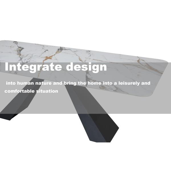 Marble Luxurious 4 6 Seater Extending Dining Table 1100mm Width