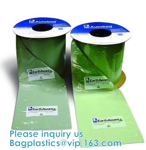 Pre-opened auto Plastic Bag on Roll Custom Poly Print Packaging Auto Bag,Pre-Opened Auto Fill bags on Rolls bagplastics