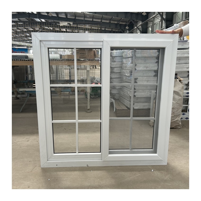 Custom Glass Windows Upvc Vinyl Single Double Glazed Sliding Pvc Windows With Grills