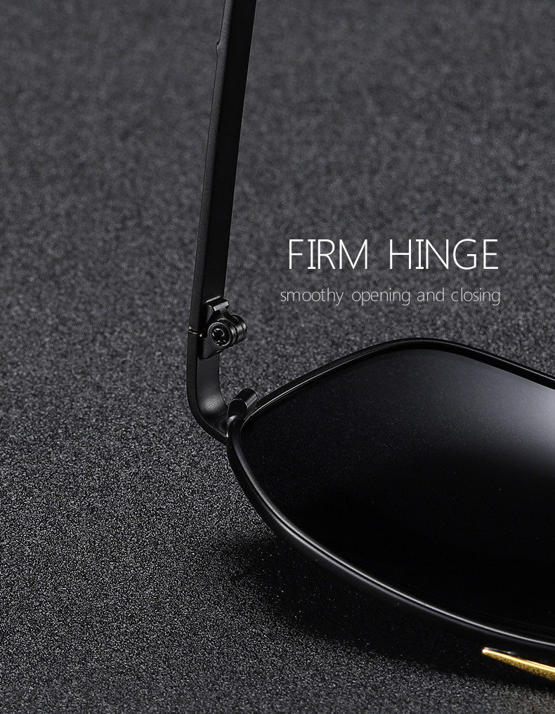 Men Polarized HD Drive Retro Pilot Sunglasses Anti Glare Goggles Ultralight Frame