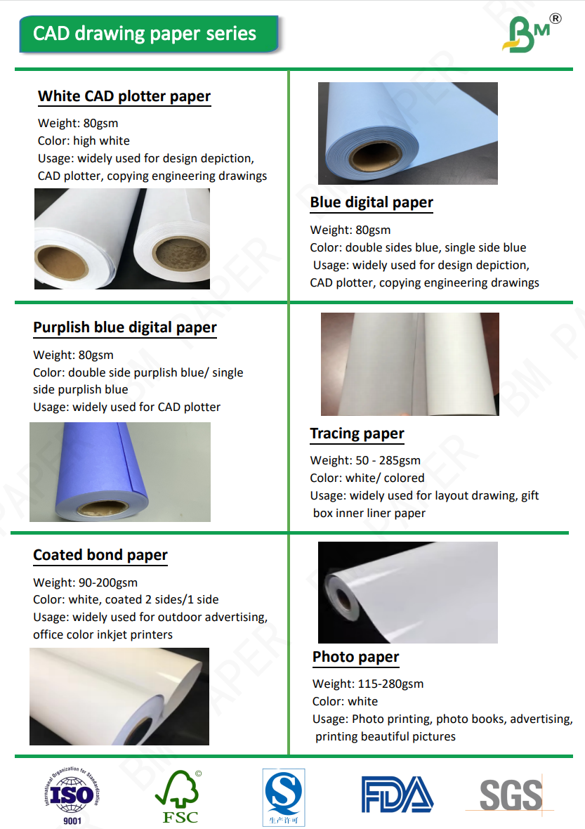 CAD Plotter drawing Paper 