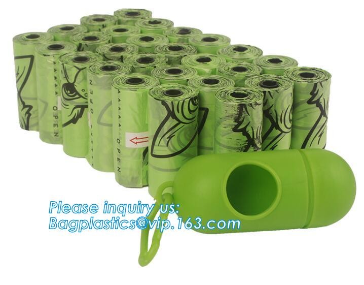 10 Rolls/150Pcs Plastic Pet Dog Waste Bags 33 * 22cm Durable Trash Cleaning Bag, cornstarch based compostable pet waste