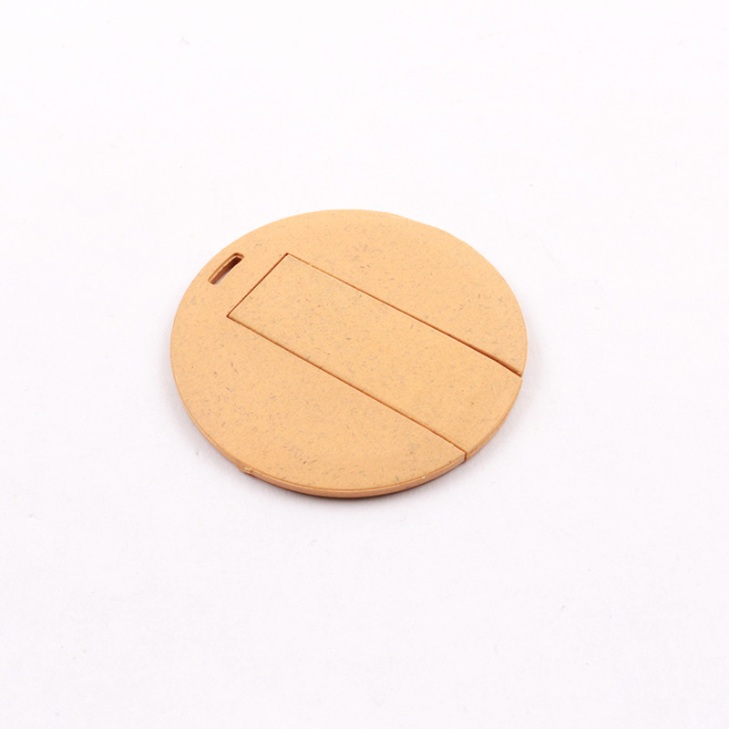 Recycle Straw Material Card Usb Stick Promotional Gifts 2.0 20MB/S 64GB 128GB