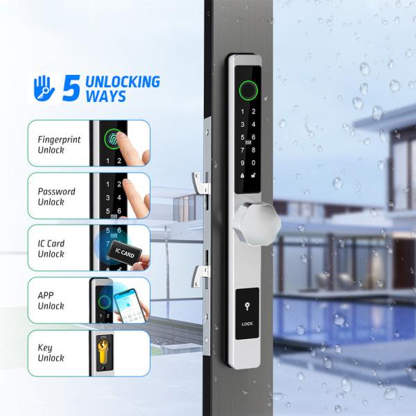 Slim Dustproof Digital Sliding Door Lock and Waterproof Wireless Door Lock for