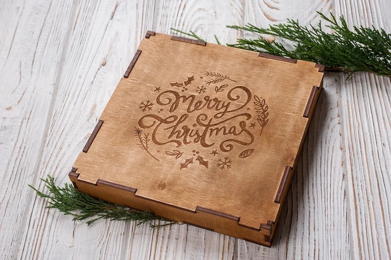 Personalized christmas ornaments Wooden snowflakes Set of 16 snowlakes Snowflake ornament