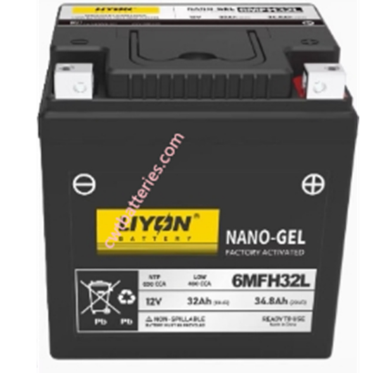Liyon 6MFH32L 12V 32Ah Atv Battery High Power Energy Storage New Original