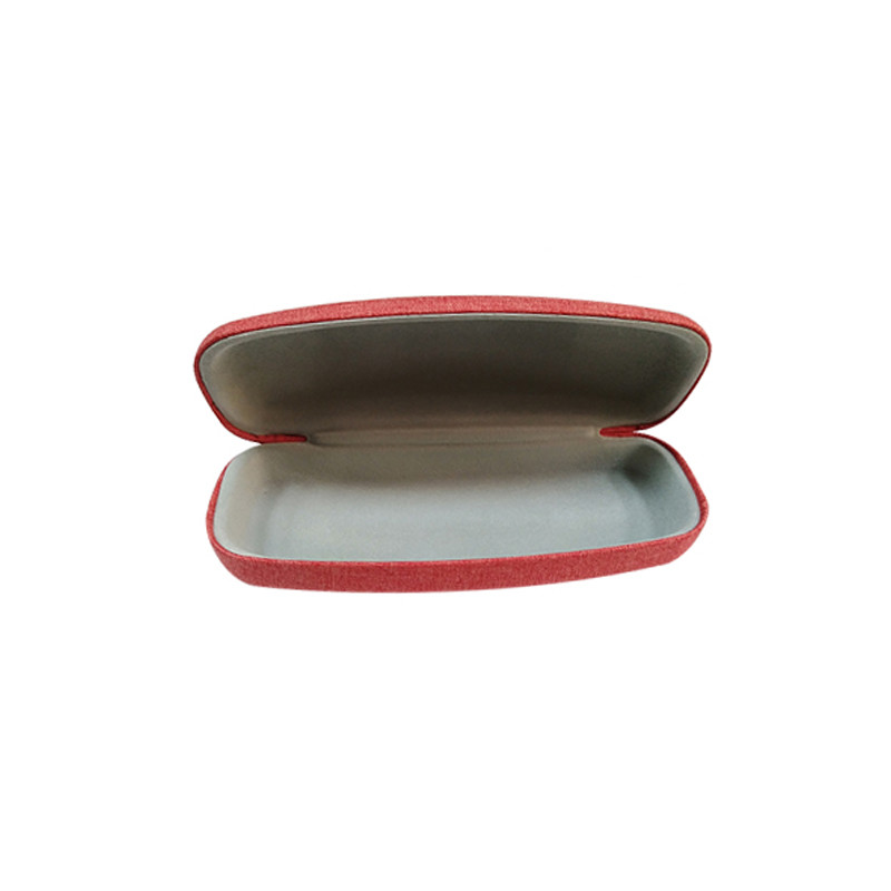 Multi Color Linen Shell Hard Optical Case PU Metal Eyeglass Case