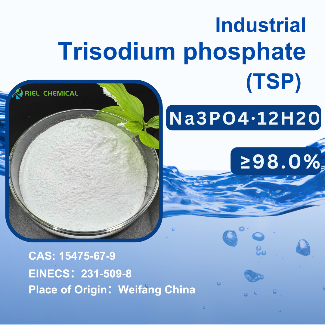 CAS 15475-67-9 98% Trisodium Phosphate 12 Crystal Water Na3O4P 12H2O