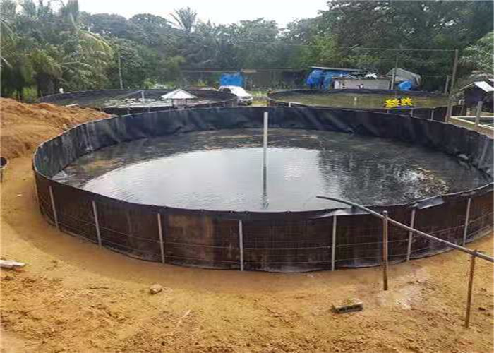 Lake Hdpe Geomembrane Pond Liner Black Color And Smooth Surface