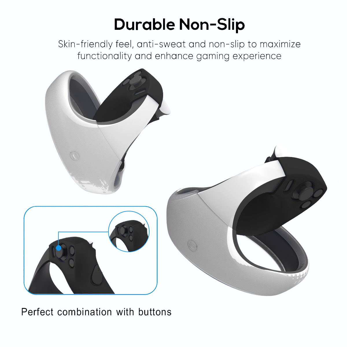 8 IN 1 PS VR 2 Silicone Cover, Soft And Comfortable, Durable