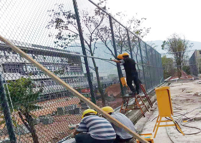 Temporary TFT Heavy Duty Chain Link Fence Iron Galvanized Black Powder Coated